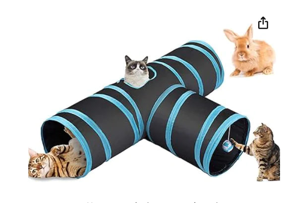 Tri-Tunnel Cat Playhouse