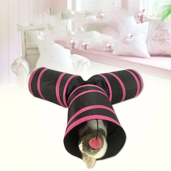 Tri-Tunnel Cat Playhouse
