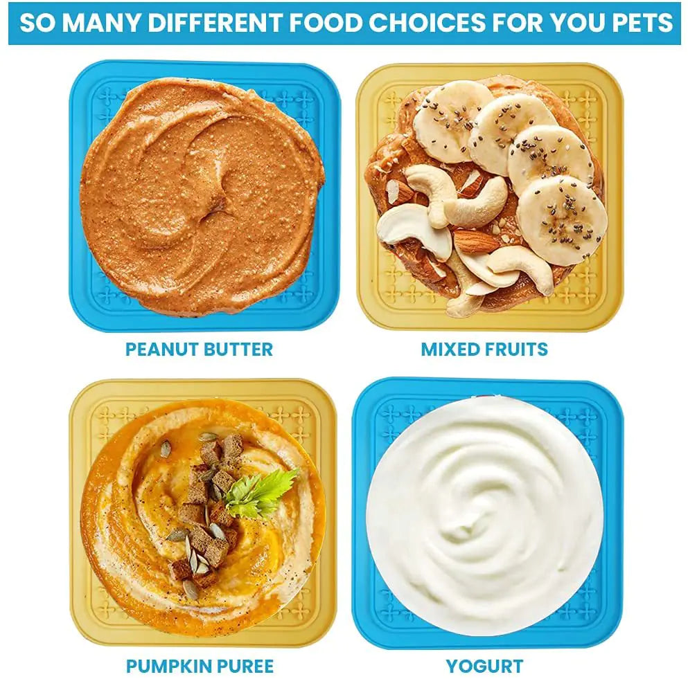 Silicone Pet Feeding Mat for Slow Eating and Licking