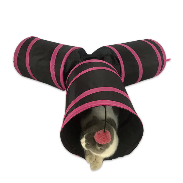 Tri-Tunnel Cat Playhouse